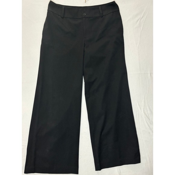 Lauren Ralph Lauren Pants - Lauren Ralph Lauren Womens Black Wide Leg Dress Pants Trousers Size 14 Workwear